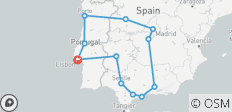  Au départ de Lisbonne, 8 jours en Andalousie, Madrid et Porto - 12 destinations 