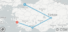  10 Tage - Türkische Brise / mit dem Flugzeug - 4 Destinationen 