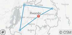  7-daagse Vliegende Rwanda Gorilla Safari en Wildlife Tochten - 6 bestemmingen 