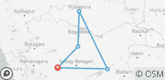  Hubli to Hampi, Bijapur, Badami &amp; Anshi National Park Tour - 5 destinations 