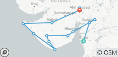  De surat/Vadodara a Ahmedabad, excursión por el vibrante Gujarat - 15 destinos 