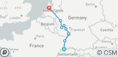  Klassische Rheinkreuzfahrt (Basel - Amsterdam) - 9 Destinationen 