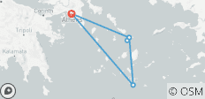  Mykonos, Santorin &amp; Athen Erlebnisreise - Standard - 6 Destinationen 