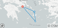  Mykonos, Santorin &amp; Athen Erlebnisreise - Standard - 6 Destinationen 