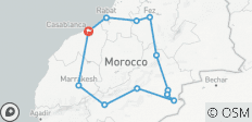  Marokko Rundreise (10 Tage) - 12 Destinationen 