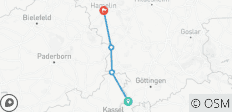  Weser-Radtour: Von Hann. Münden nach Hameln (4 Tage) - 4 Destinationen 