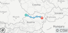  Donau-Radweg - von Passau nach Wien (8 Tage) - 7 Destinationen 
