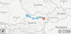  Donau-Radweg: Von Passau nach Wien 7 Tage (7 Tage) - 6 Destinationen 