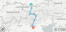  Via Claudia Augusta - Classic Tour from Füssen to Verona (9 days) - 8 destinations 