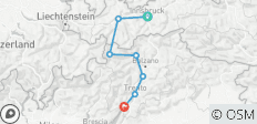  Innsbruck - Lago de Garda Fruta y vino en el carril bici del Adigio (8 días) - 7 destinos 