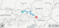  Radweg-Sinfonie Tauernblick - von Innsbruck via Salzburg nach Villach (8 Tage) - 7 Destinationen 