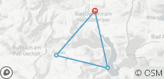  Salzkammergut Berge &amp; Seen Trail 3 : 3 lacs/3 sommets, tour du patrimoine mondial avec le refuge Goiserer Hütte (6 jours) - 4 destinations 