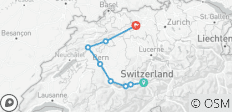  Aare-Route: Grimselpass - Aarau, Von der Quelle zur Mündung (7 Tage) - 8 Destinationen 