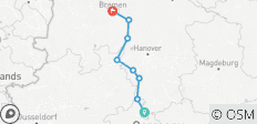  Weser Radweg - Klassiker: In 8 Tagen von Hann.Münden nach Bremen (8 Tage) - 8 Destinationen 