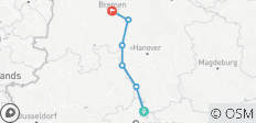  Weser Radweg - Sportlich 6 Tage (6 Tage) - 6 Destinationen 