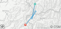  Tour Mont Blanc Oost (7 dagen) - 6 bestemmingen 