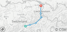  Rhein-Route: Vorderrhein &amp; Rheintal (7 Tage) - 7 Destinationen 