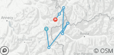  Tour du Mont Blanc - von Hütte zu Hütte um den höchsten Berg der Alpen (8 Tage) - 7 Destinationen 