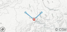  Sternfahrt Luzern - Schweizer Seen und Berge (7 Tage) - 5 Destinationen 