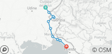  Italien - Wanderreise Alpe Adria - von Cividale nach Triest (8 Tage) - 12 Destinationen 