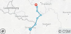  Rheinradweg III: Straßburg - Mainz (8 Tage) - 7 Destinationen 