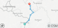  Rheinradweg III: Straßburg - Mainz (8 Tage) - 7 Destinationen 