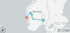  Norwegen Individuell - von Oslo nach Bergen (9 Tage) - 7 Destinationen 