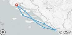  Island hopping in southern Dalmatia (8 days) - 8 destinations 