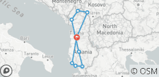  Albanien - Das Land der Kontraste erwandern (12 Tage) - 9 Destinationen 