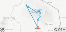 Kilimanjaro - Lemosho Route (9 Tage) - 11 Destinationen 