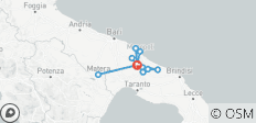  Italien - Sternfahrt Apulien (8 Tage) - 14 Destinationen 