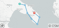  Italië - Puglia Fietstocht - Olijfgaarden en Kusten (8 dagen) - 7 bestemmingen 