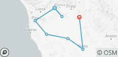  Toskana Rundfahrt - Lebensgefühl zwischen Italiens Hügeln (8 Tage) - 8 Destinationen 