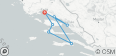  Kroatien - Dalmatiens Highlights erwandern (8 Tage) - 7 Destinationen 