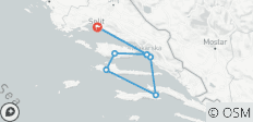  Kroatien - Küste und Gebirge Dalmatiens für Singles und Alleinreisende (8 Tage) - 10 Destinationen 