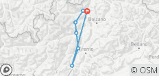 Het tweede deel van de Alpenoversteek: Van Merano naar het Gardameer (7 dagen) - 7 bestemmingen 