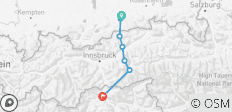  Alpenüberquerung vom Tegernsee nach Sterzing (8 Tage) - 7 Destinationen 