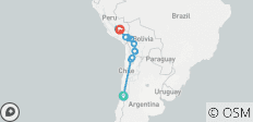  Chile,Bolivien, Peru - Von Atacama bis Machu Picchu (18 Tage) - 18 Destinationen 