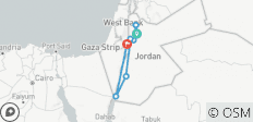  Jordaniens Highlights erleben (8 Tage) - 7 Destinationen 