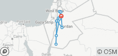  Jordaniens Highlights erwandern (8 Tage) - 10 Destinationen 