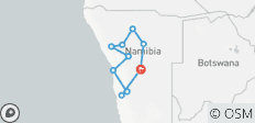  Wandel door Namibië\'s hoogtepunten (14 dagen) - 10 bestemmingen 