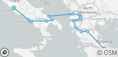  Viaje en grupo pequeño; Maravillas del Mediterráneo de Roma a Atenas / Corfú - 17 destinos 