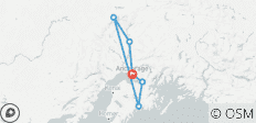  Anchorage : Aventure 5 jours/4 nuits dans les fjords de Kenai et le parc national de Denali - 6 destinations 