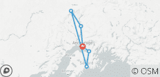  Anchorage: Kenai Fjorde &amp; Denali Nationalpark - 5 Tage - 6 Destinationen 