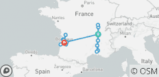  Iconisch Frankrijk (Begin Lyon, Eind Bordeaux) - 19 bestemmingen 