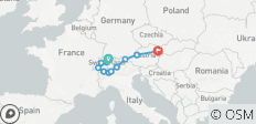  Große Alpenreise (Start Zürich, Ende Wien) - 11 Destinationen 