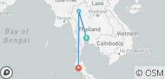  Bangkok Basics, Chiang Mai City Package &amp; Krabi Beach Package, Small Group Tour - 3 destinations 