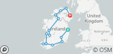 Shades of Ireland featuring Northern Ireland (Dublin to Belfast) (Alternative) (including Enniskillen) - 15 destinations 