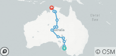  Central Australian Discovery Adelaide to Darwin (2022) - 13 destinations 