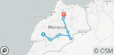  Private Rundreise von Marrakesch bis Fes - 3 Tage - 11 Destinationen 